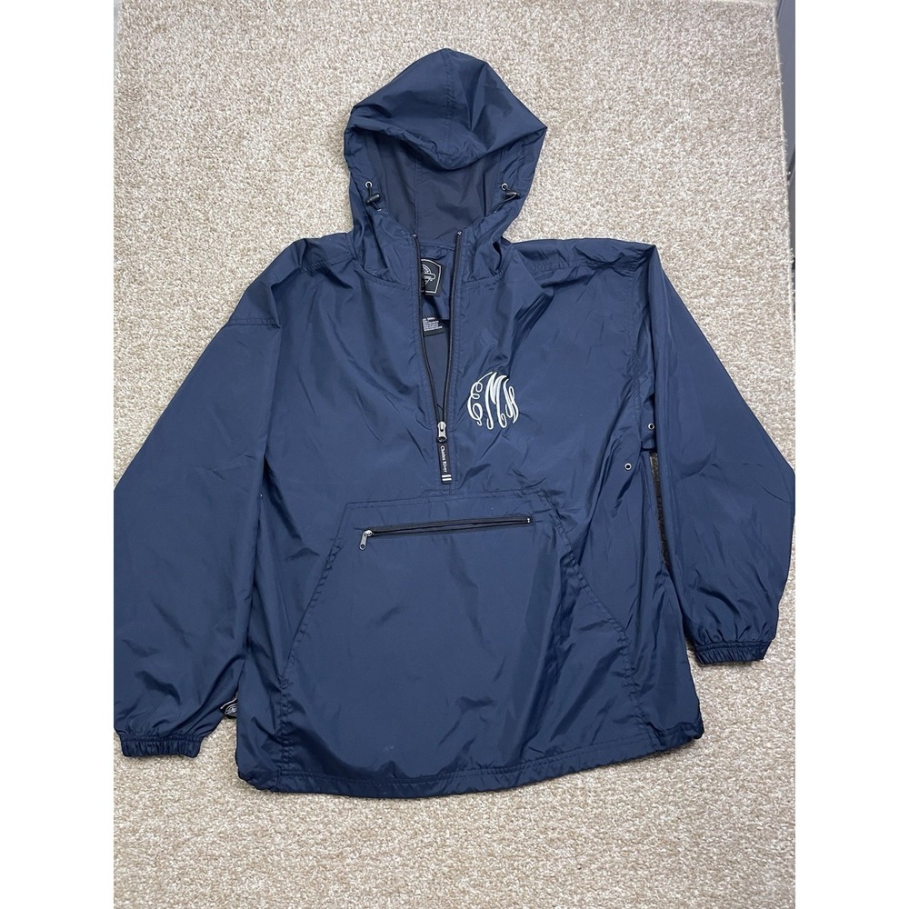 Charles River Apparel Unisex Small Windbreaker Rain Jacket Blue